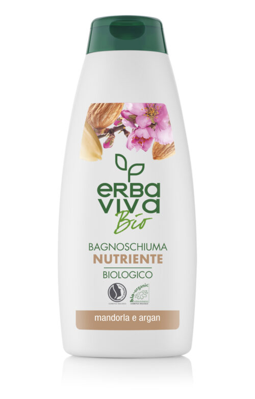 Hydrating Shower Gel with Almond and Argan Erba Viva Bio 500 ml