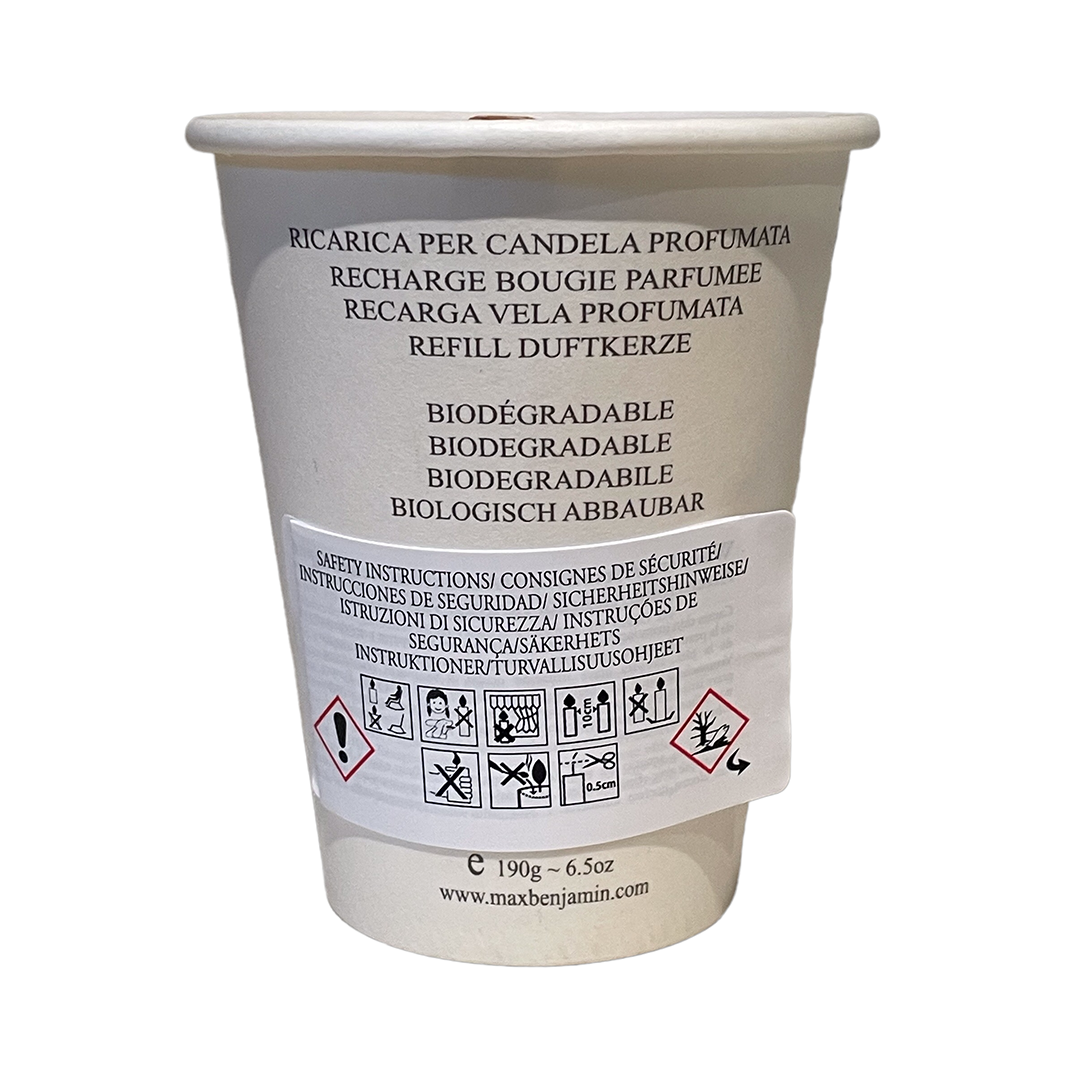 Blue Azure Luxury Natural Candle Refill – Max Benjamin - Image 4