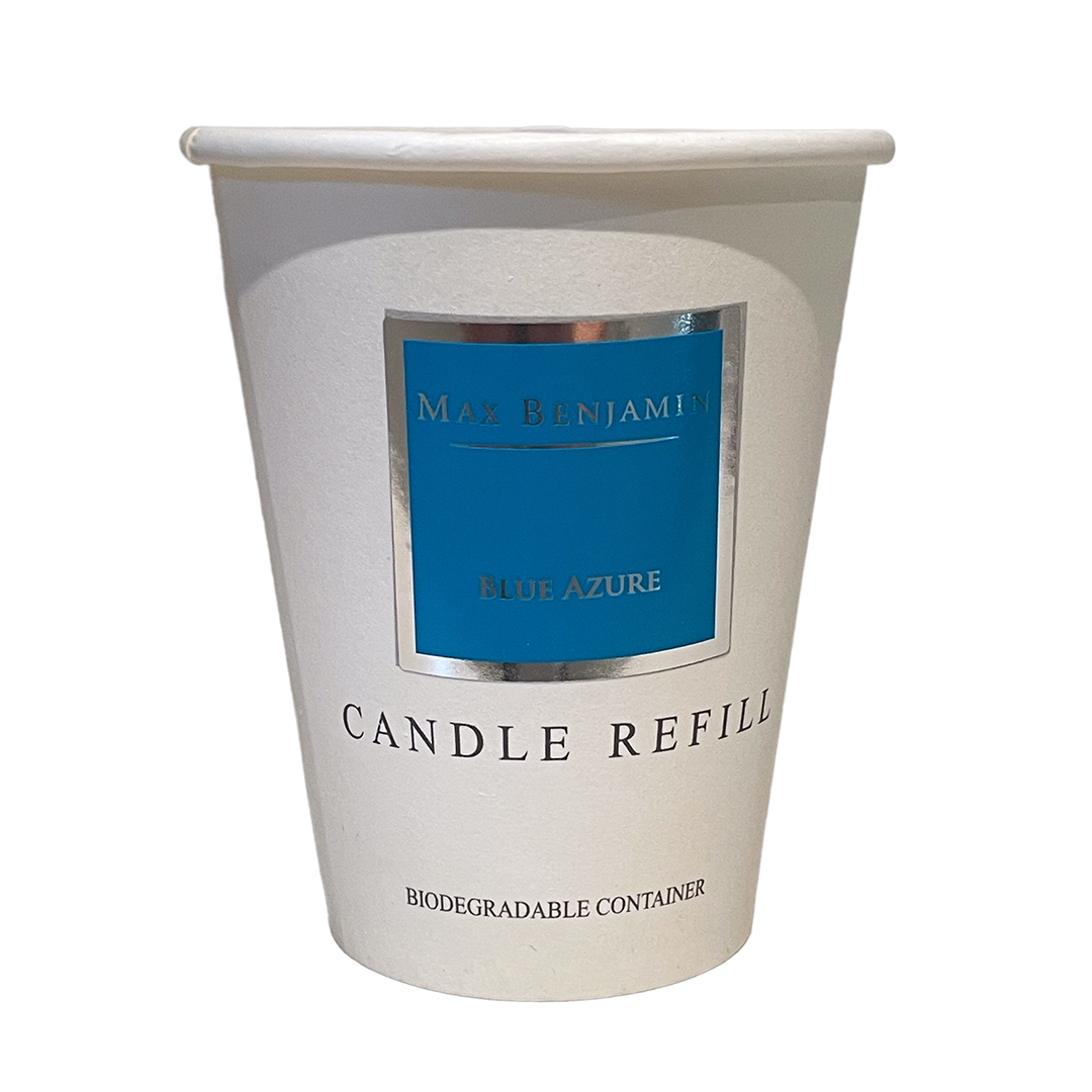 Blue Azure Luxury Natural Candle Refill – Max Benjamin