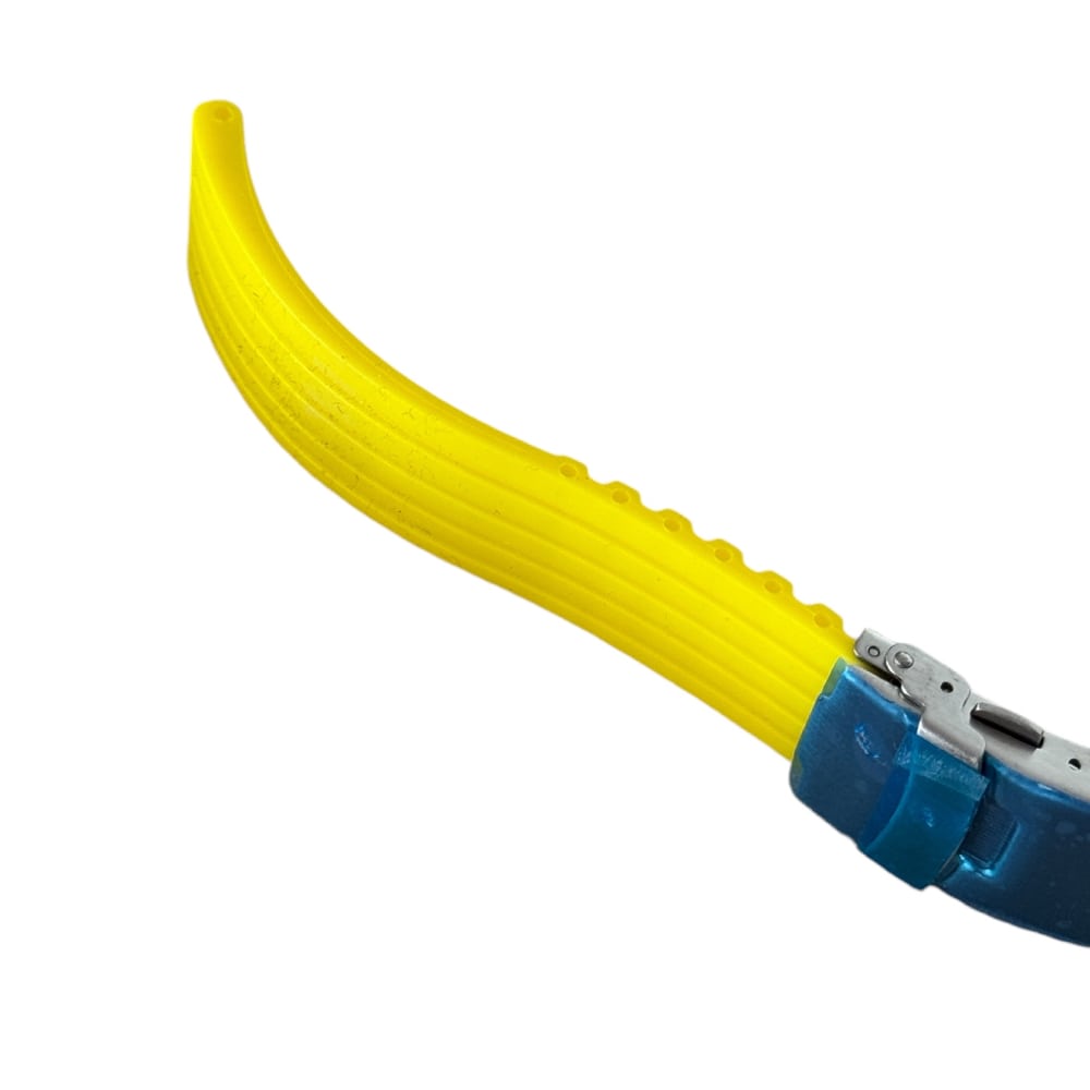 Buzzufy silicone yellow watch strap with steel clasp 22mm - Image 3