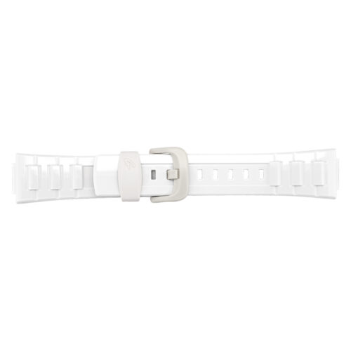 Casio BGD-120P, BLX-100 white watch silicone strap 10349444 23mm