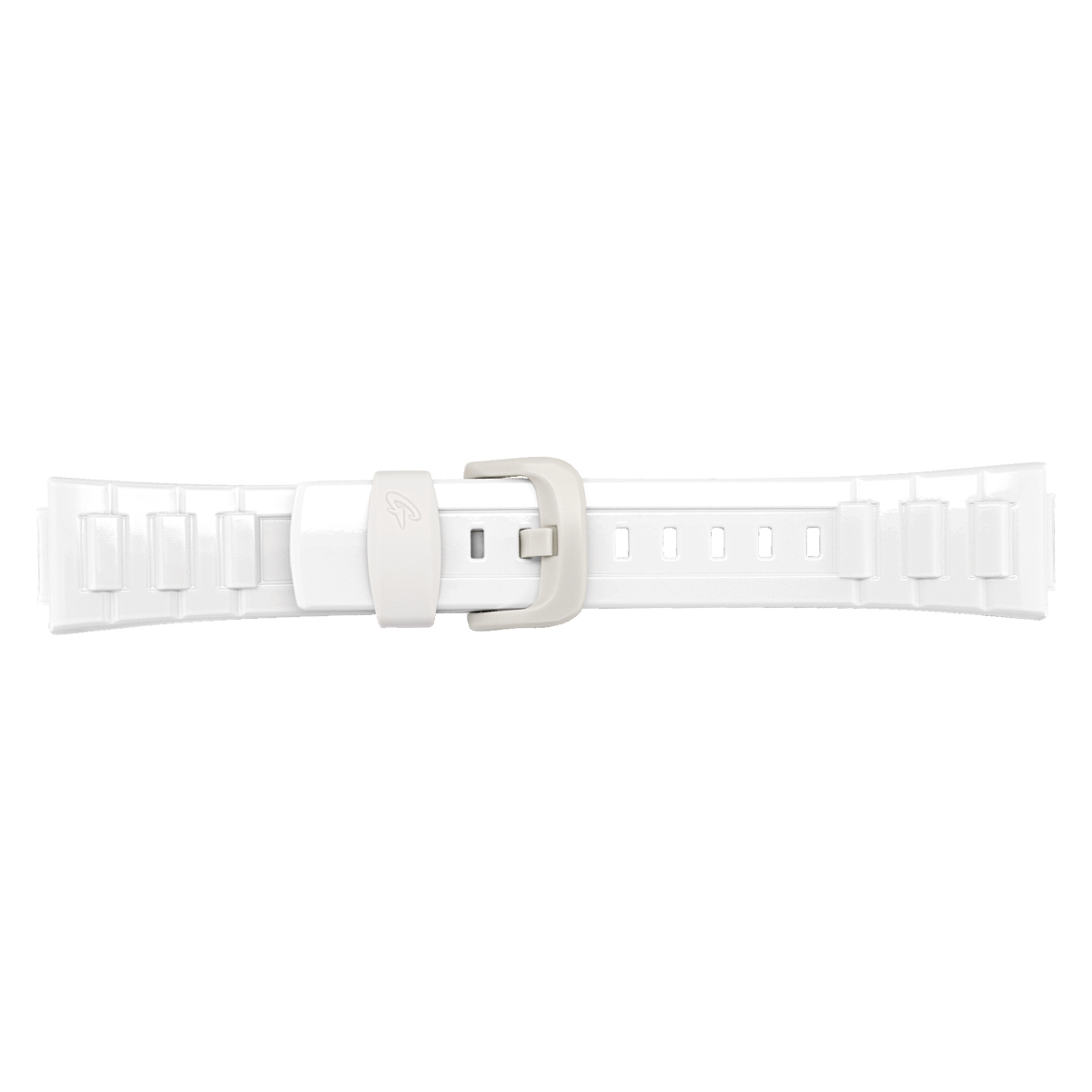 Casio BGD-120P, BLX-100 white watch silicone strap 10349444 23mm
