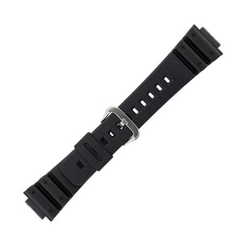 Casio plastic black watch strap 71604349 for DW-660, DW-5300, DW-5900C, DW-6200, 16 mm