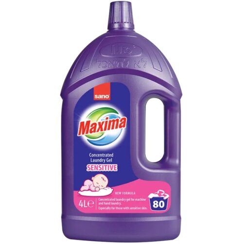 Concentrated Laundry Gel, Sensitive, 4L, SANO Maxima