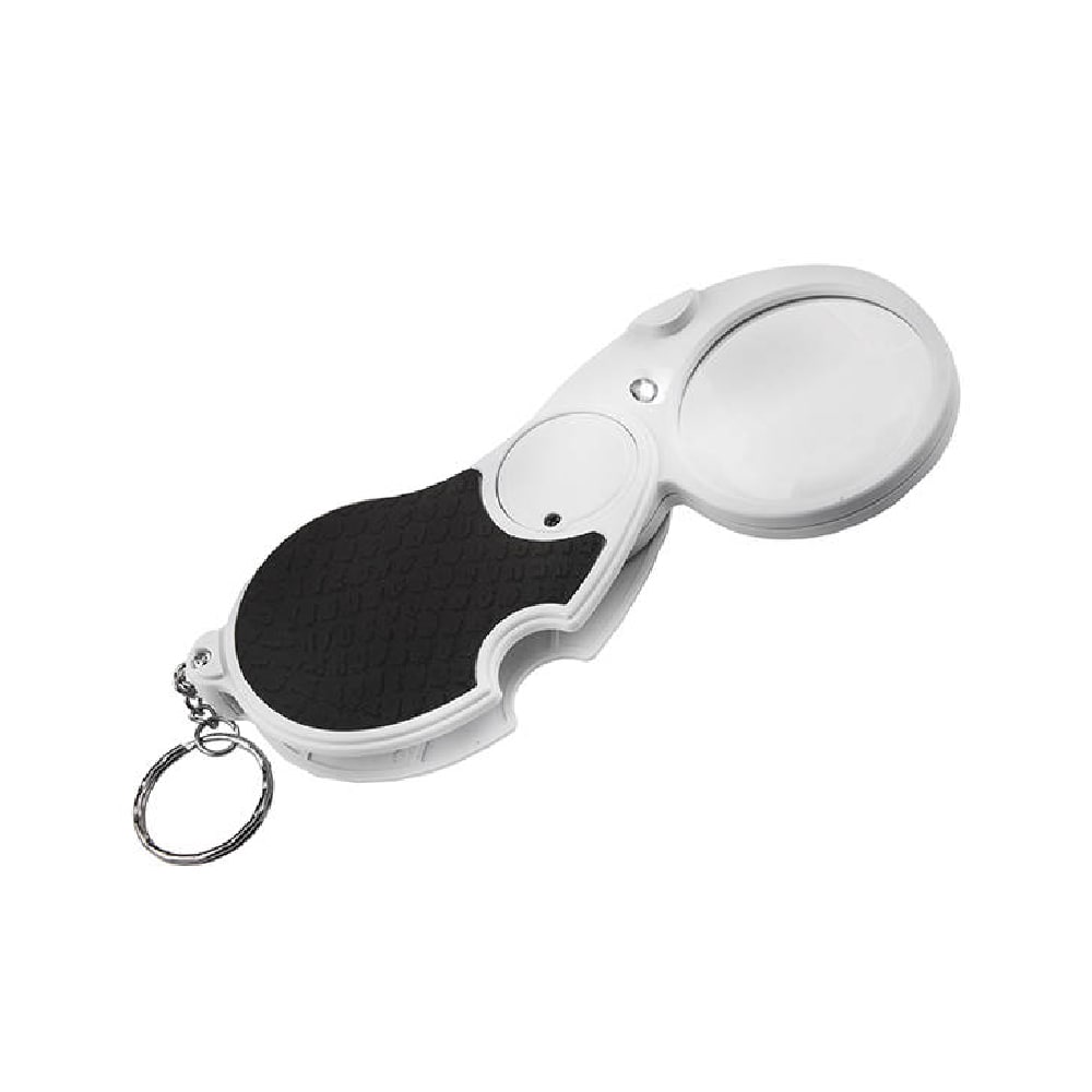Folding magnifying glass pocket magnifying glass led x4
