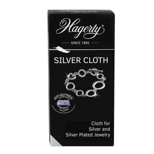 Hagerty Silver Polishing Cloth for Silver and Silver Plated Jewelry, 36 x 30 cm