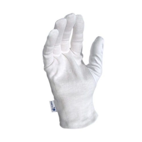 Heli pair deco-gloves made of cotton, white, size S
