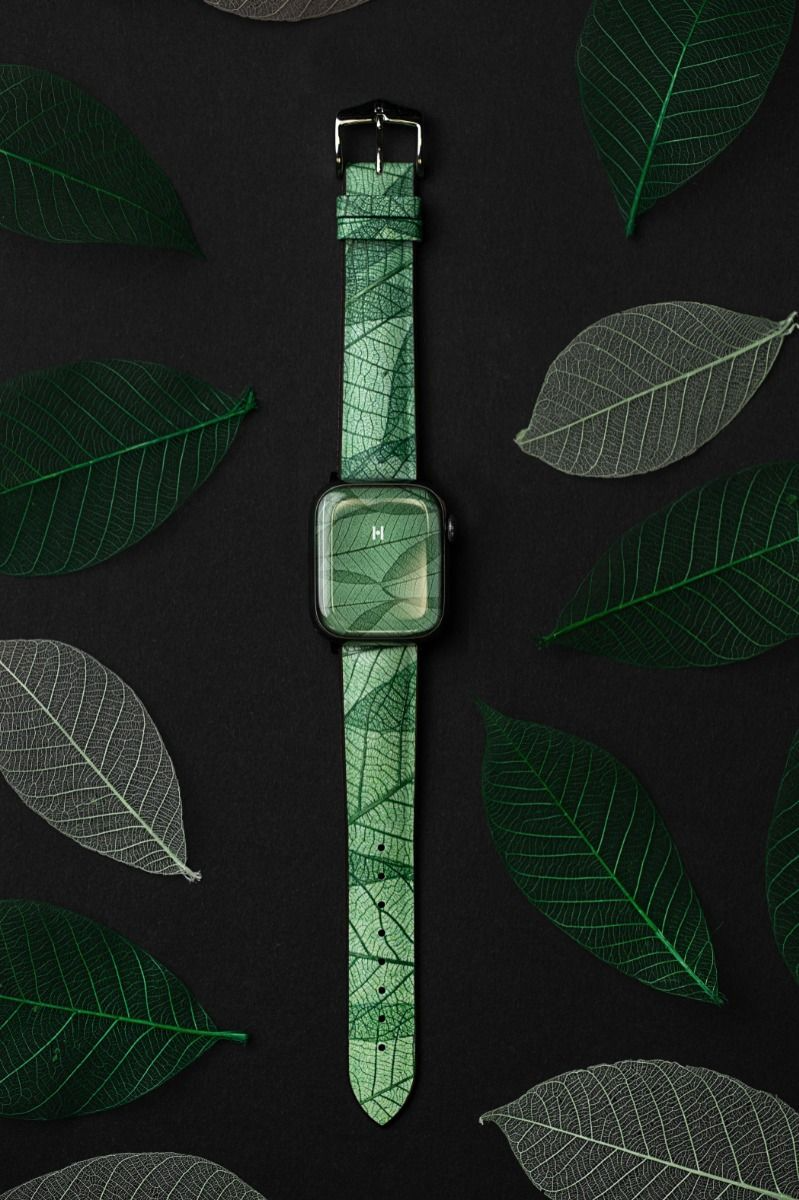 Hirsch Leaf green watch strap 18 mm 0921046140-2-18 - Image 4