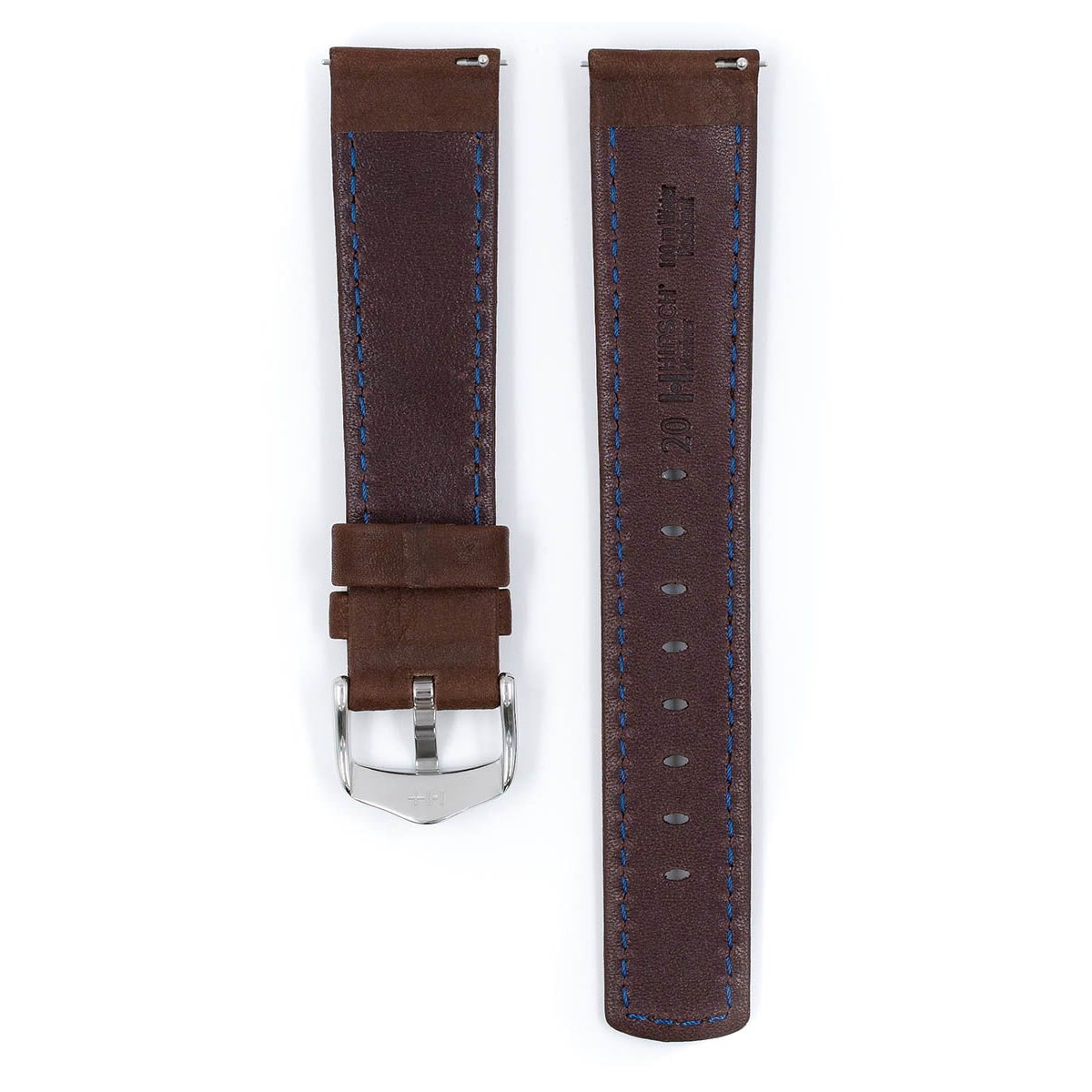Hirsch Mariner L brown calf leather watch strap 18 mm 14502110-2-18 - Image 3