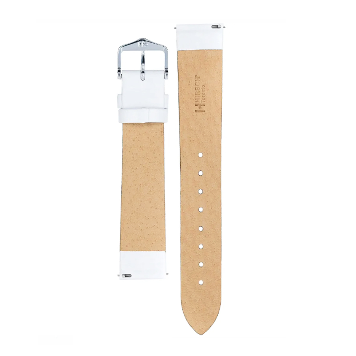 Hirsch Toronto L white calf leather watch strap 20 mm 03702000-2-20 - Image 3