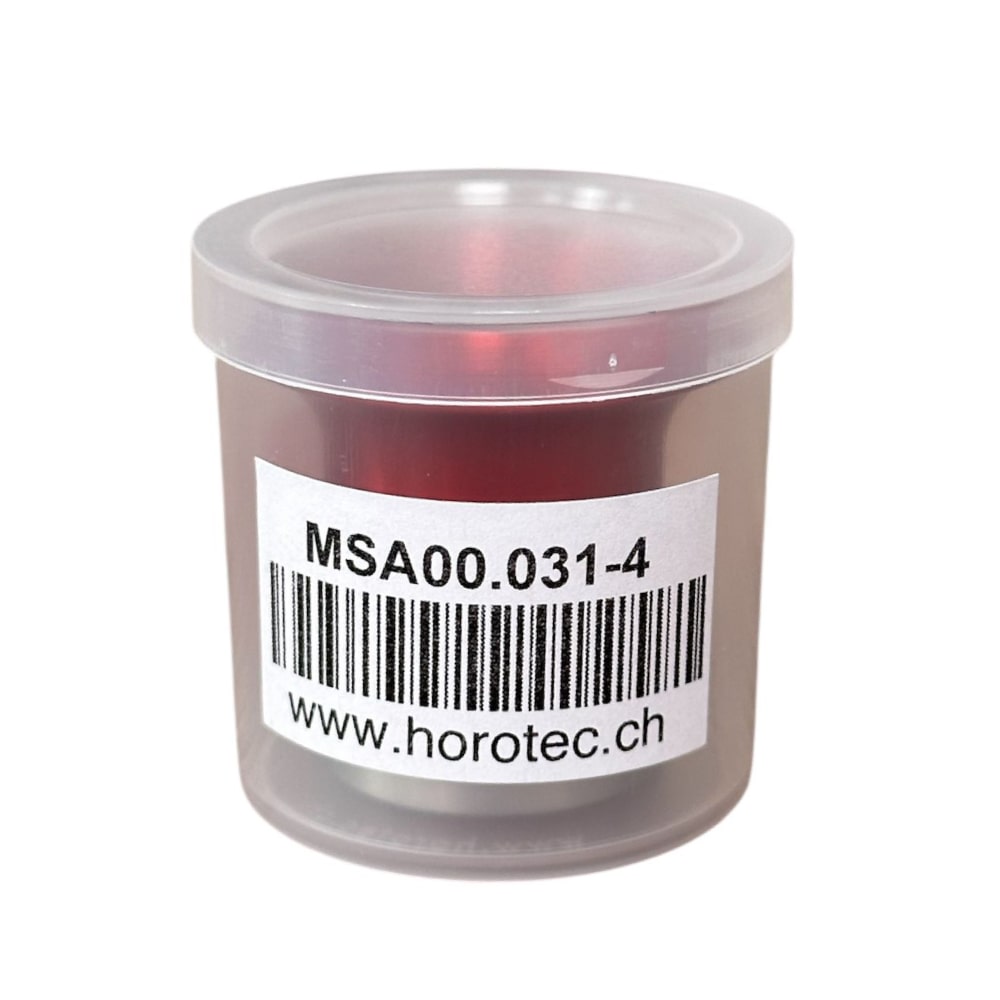 Horotec MSA 00.031-4 Eyeglass Loupe in Aluminium Anodised Red with Screwed Ring x2.5 - Image 3