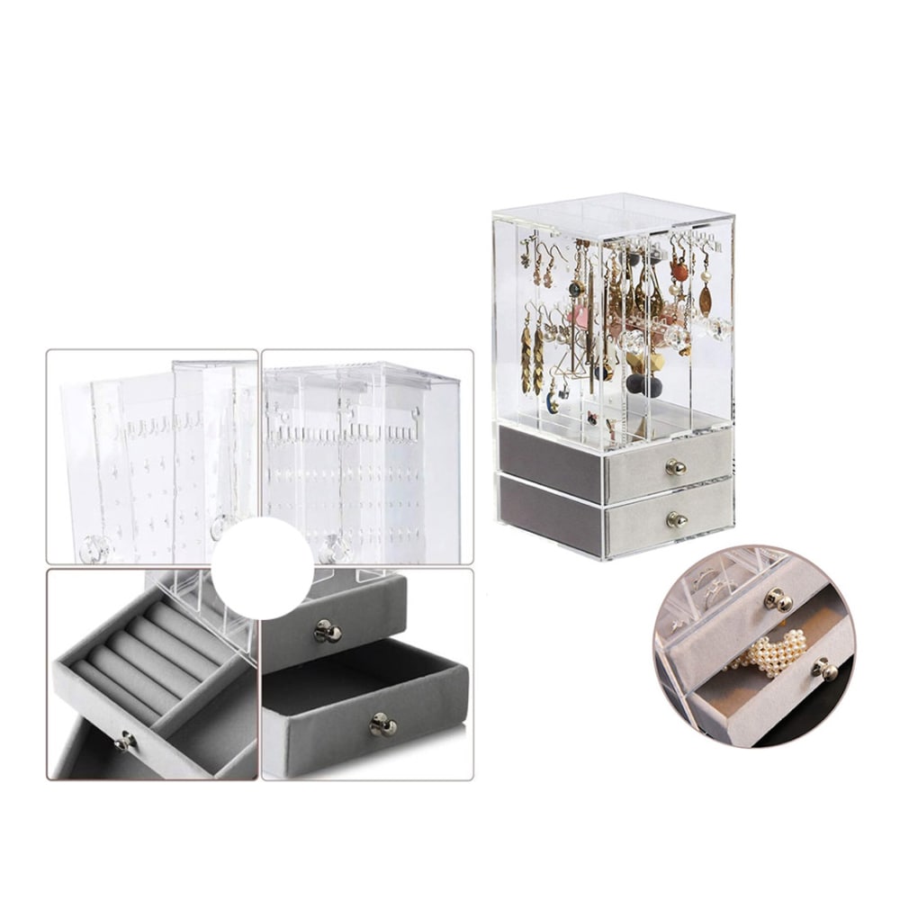 Jewellery Organiser Casket Display – Elegant Storage for Earrings, Chains, and Bracelets - Image 4