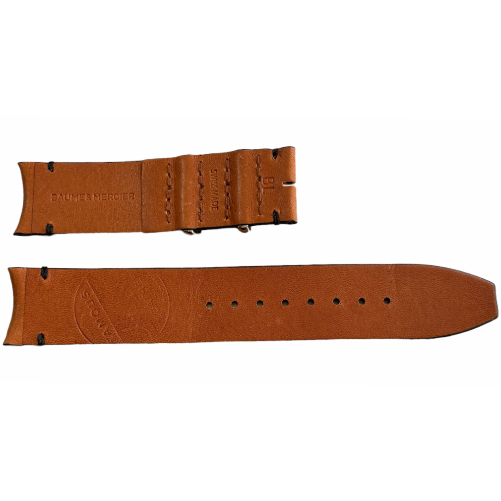 New Baume Mercier brown leather strap 21mm - Image 2