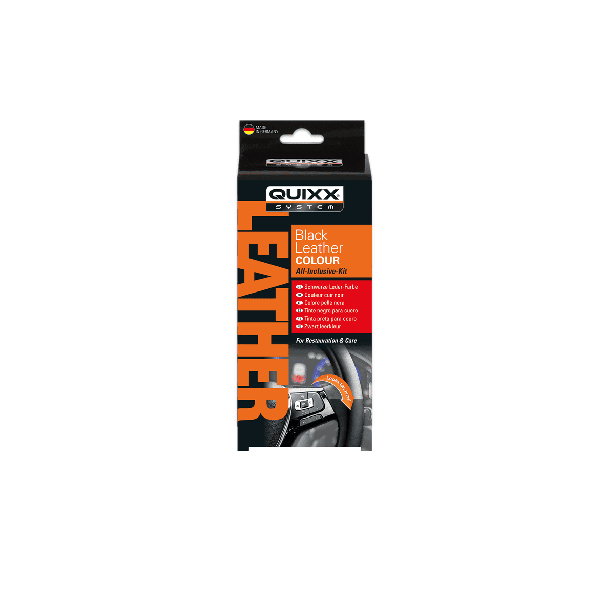 QUIXX Black Leather Colour BLC Car Interior Dye Restores Faded Leather, All-Inclusive Kit, ref. 10347 - Image 4