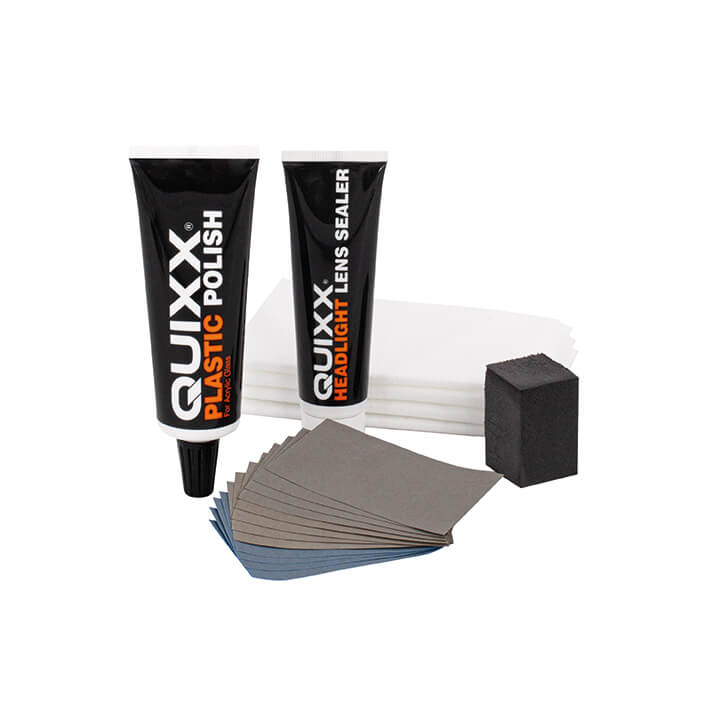 QUIXX Headlight Restoration Kit Removes Yellowing + UV Sealer Plastic Lenses, ref. 00084 - Image 3