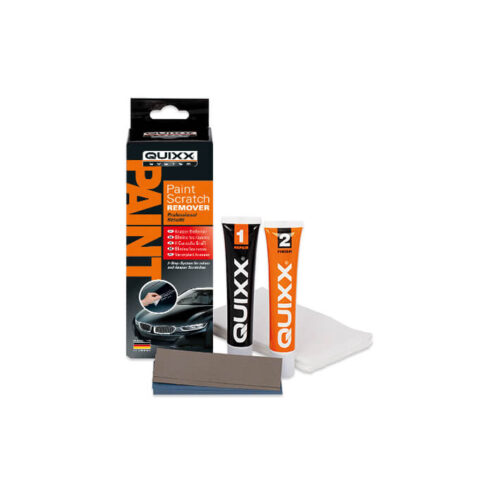 Quixx Paint Scratch Remover Kit (25G Polish, 25G Finish, 2 Cloths, 4 Sandpaper), ref. 00070
