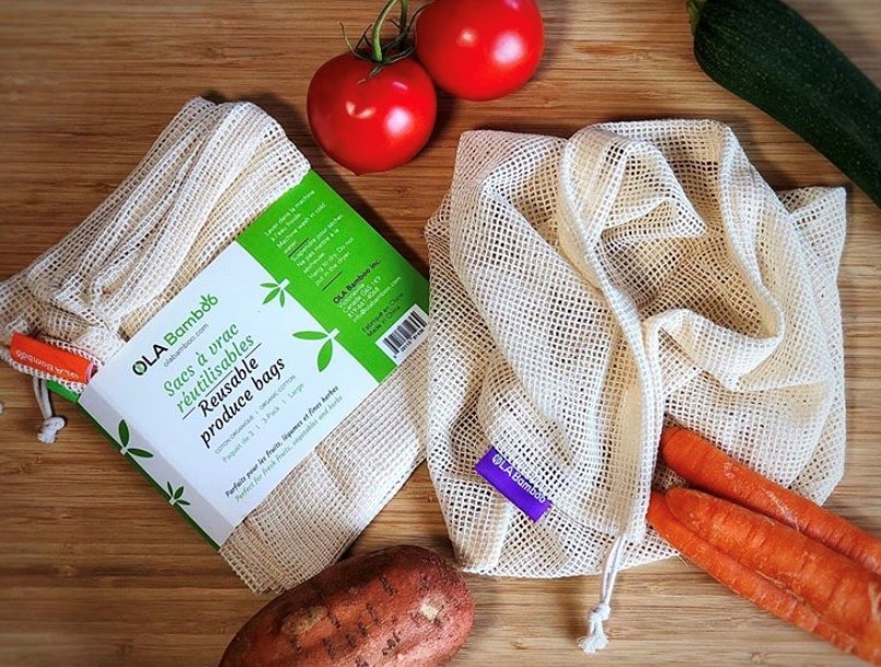 Set of 3 Reusable Produce Bags – Ola Bamboo - Image 2