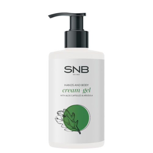 SNB Professional Hands and Body Cream-Gel with Aloe Vera Spheres and Arugula Extract 250 ml