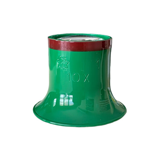 Sternkreuz watchmakers green eyeglass loupe N° 1 (10x) with brown ring