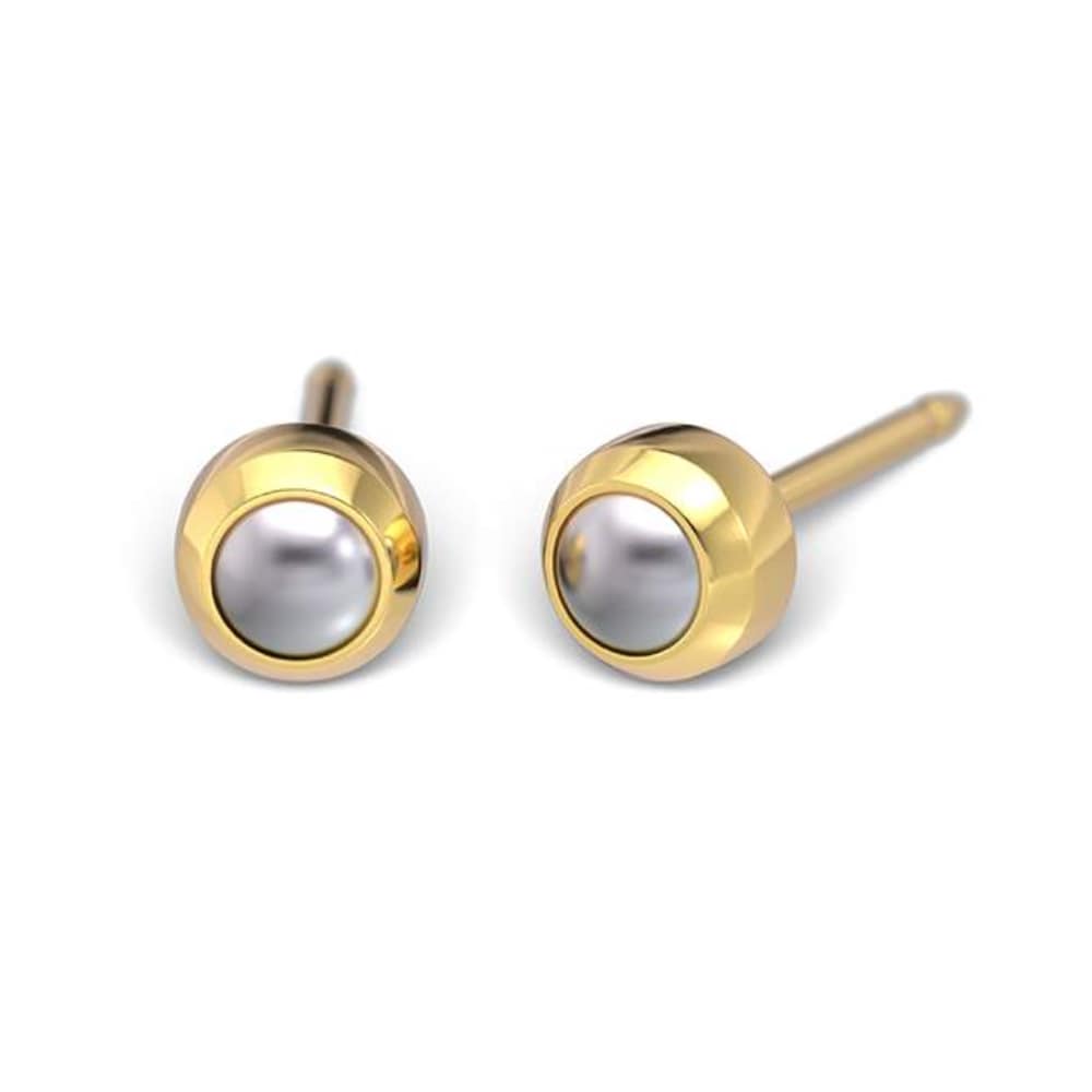 Studex Gold-Plated Earrings ball with Pearl, 3mm 7511-0301