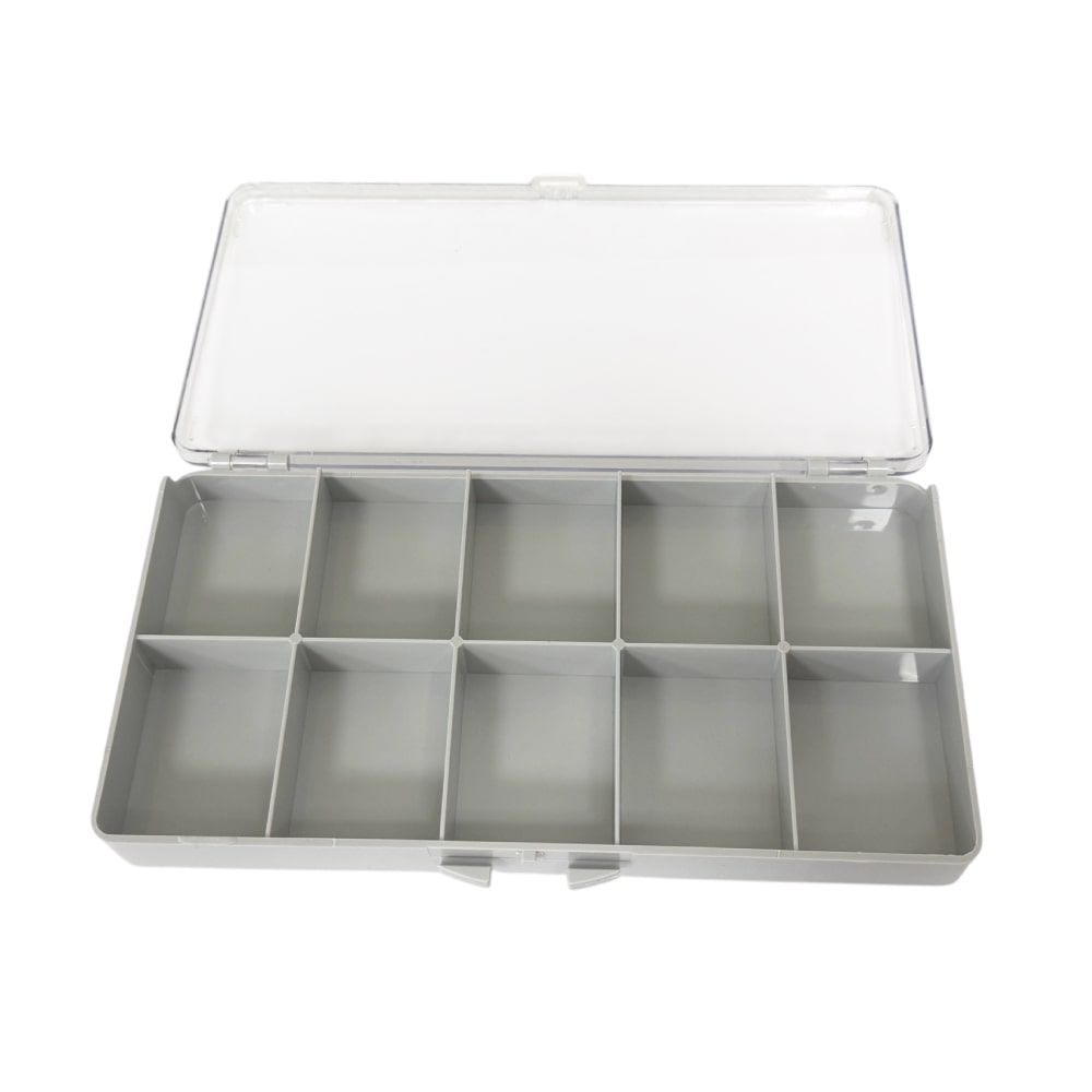 Watch box with 10 compartments for watch parts or beads - Image 2