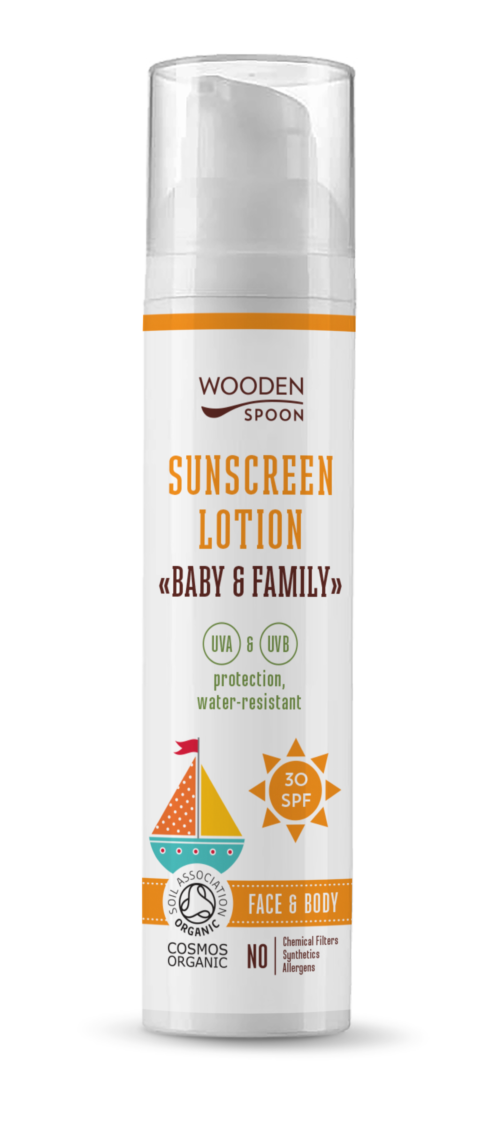 Sunscreen Lotion "Baby&Family" SPF30 Wooden Spoon 100 ml
