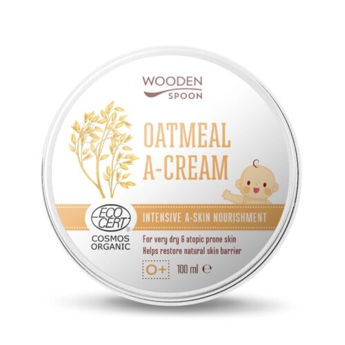 Organic Oatmeal A-Cream Wooden Spoon