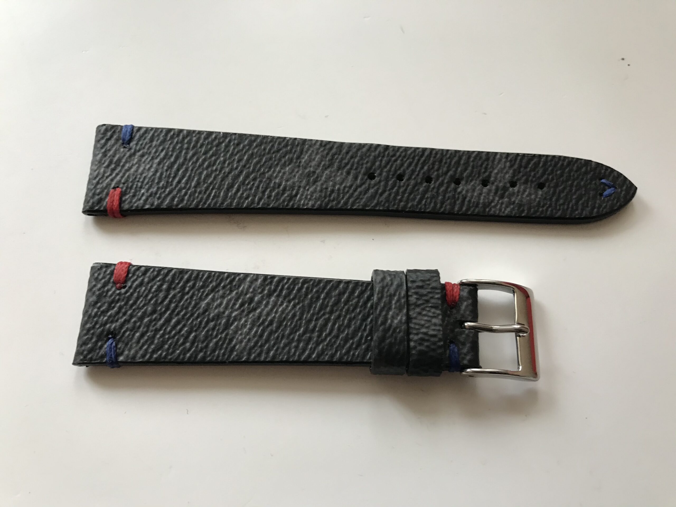 New Louis Vuitton Canvas Leather Strap 20/16 mm