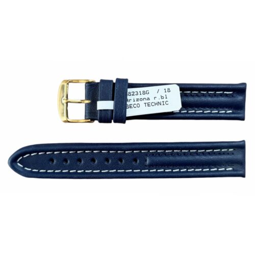 Arizona Sport watch strap 18mm, blue, water Resistant