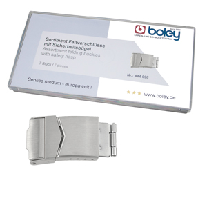 Boley Folding Buckle Set 444998 Safety Clasps Stainless Steel 14–22mm 8 pcs