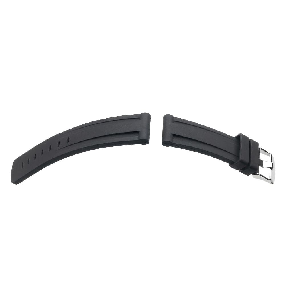 Hirsch Viper black rubber strap for diver watches, 22 mm, 40588850-2-22 - Image 2