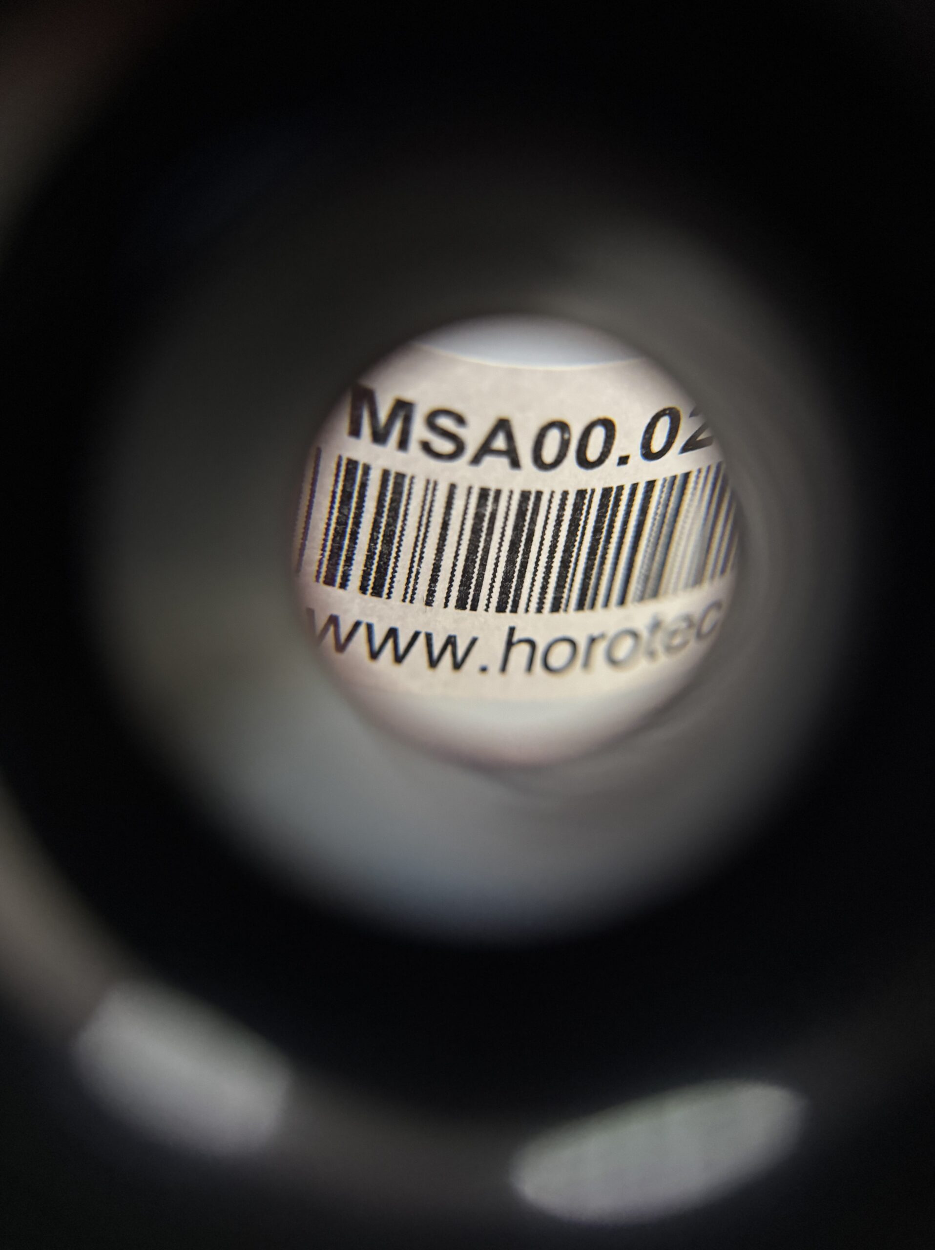 Horotec MSA00.025-2.5 eyeglass loupe black plastic with aluminium screwed ring x5 - Image 4