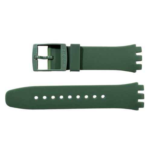 New silicone green Swatch strap ASUSG406