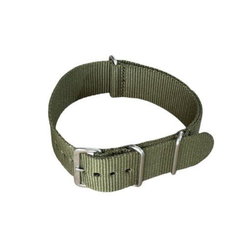 Nylon watch NATO strap navy green, 18mm