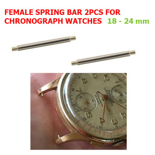 Telescopic Female Spring Bars for Watches, 18–24 mm, 2 pcs
