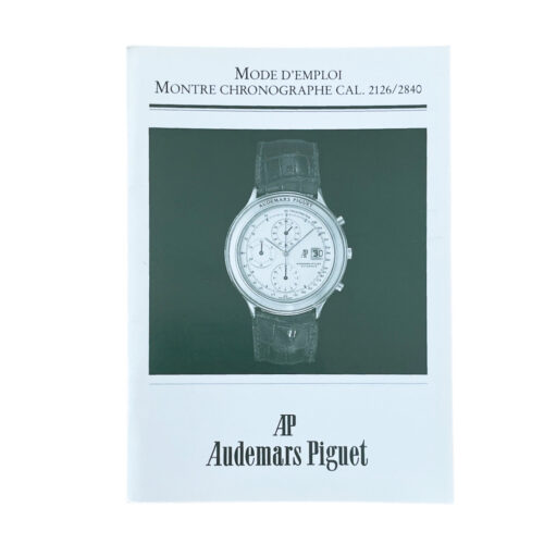Audemars Piguet automatic 2126, 2840 instructions for use booklet