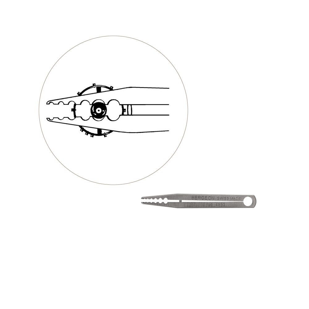 Bergeon 4852 watch tweezer roller remover and turner - Image 2