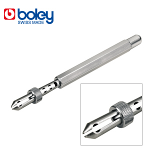 Boley Barrel Arbor Holder, Slide Locking Jaws, Watchmaker Tool, Opening: 1.25 mm, Length: 120 mm