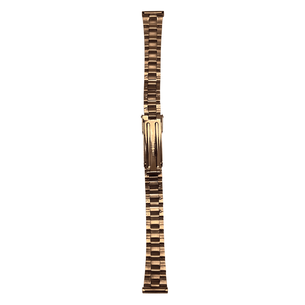 Bonflair Pink Stainless Steel Bracelet Strap 14mm with Folding Clasp - Image 12