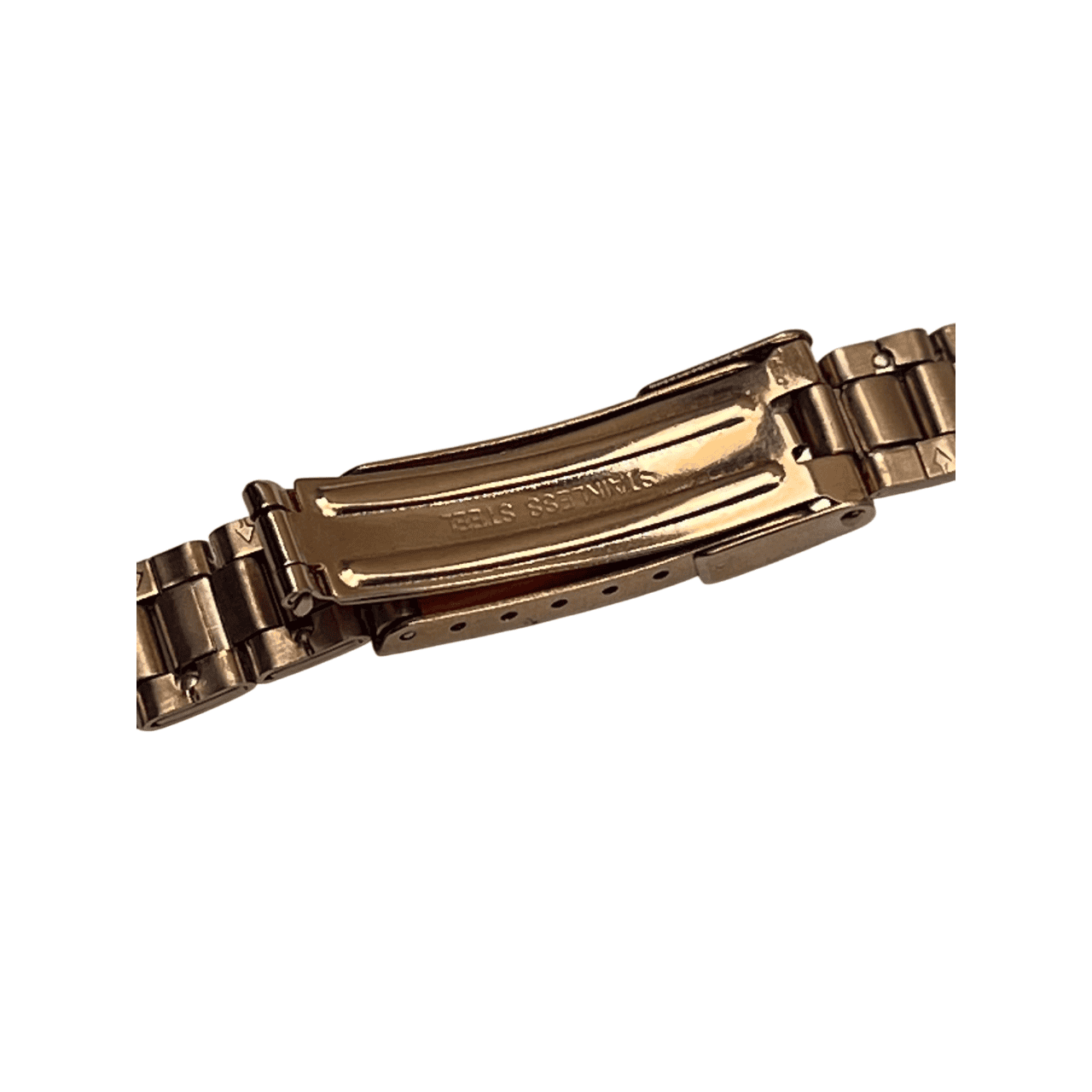 Bonflair Pink Stainless Steel Bracelet Strap 14mm with Folding Clasp - Image 7