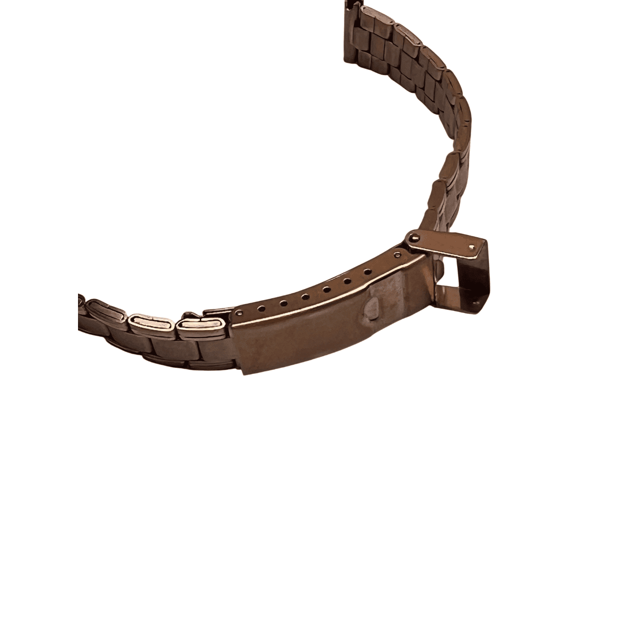 Bonflair Pink Stainless Steel Bracelet Strap 14mm Rose Gold Clasp - Image 9