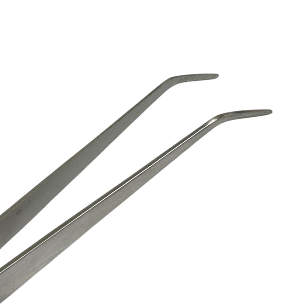 Buzzufy S10 soldering tweezer for jewelers with fibre grip curved length 165 mm - Image 2