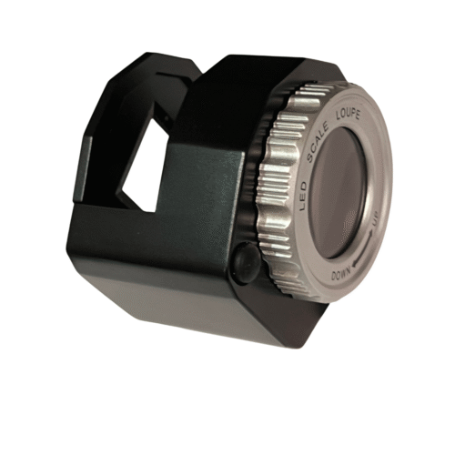 30x Magnifying Glass Loupe, Watchmaker Scale Magnifier, LED & UV Light, Double Lens, TH-9006A
