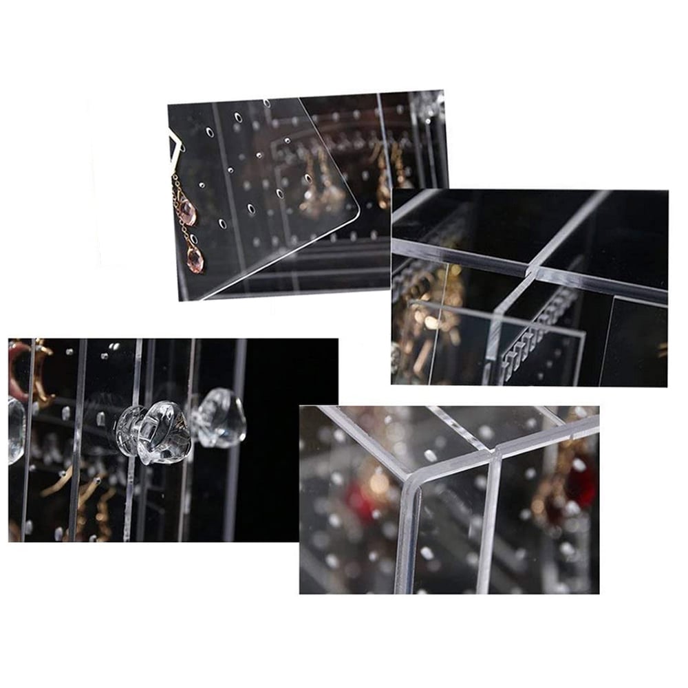 Gugita Elegant Transparent Grey Jewellery Organiser and Display Box - Image 3