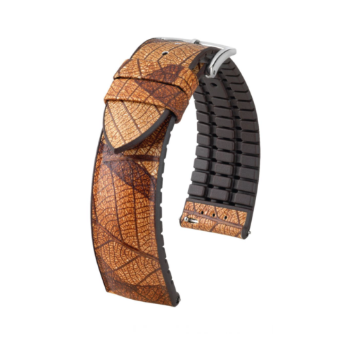Hirsch Leaf brown watch strap 20 mm 0921046010-2-20