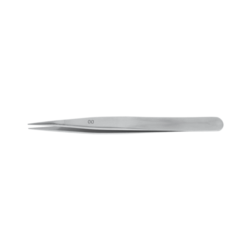 Horotec MSA12.300-00 Thick Tweezers Flat Tips Geneva Shape 120mm Carbon Steel