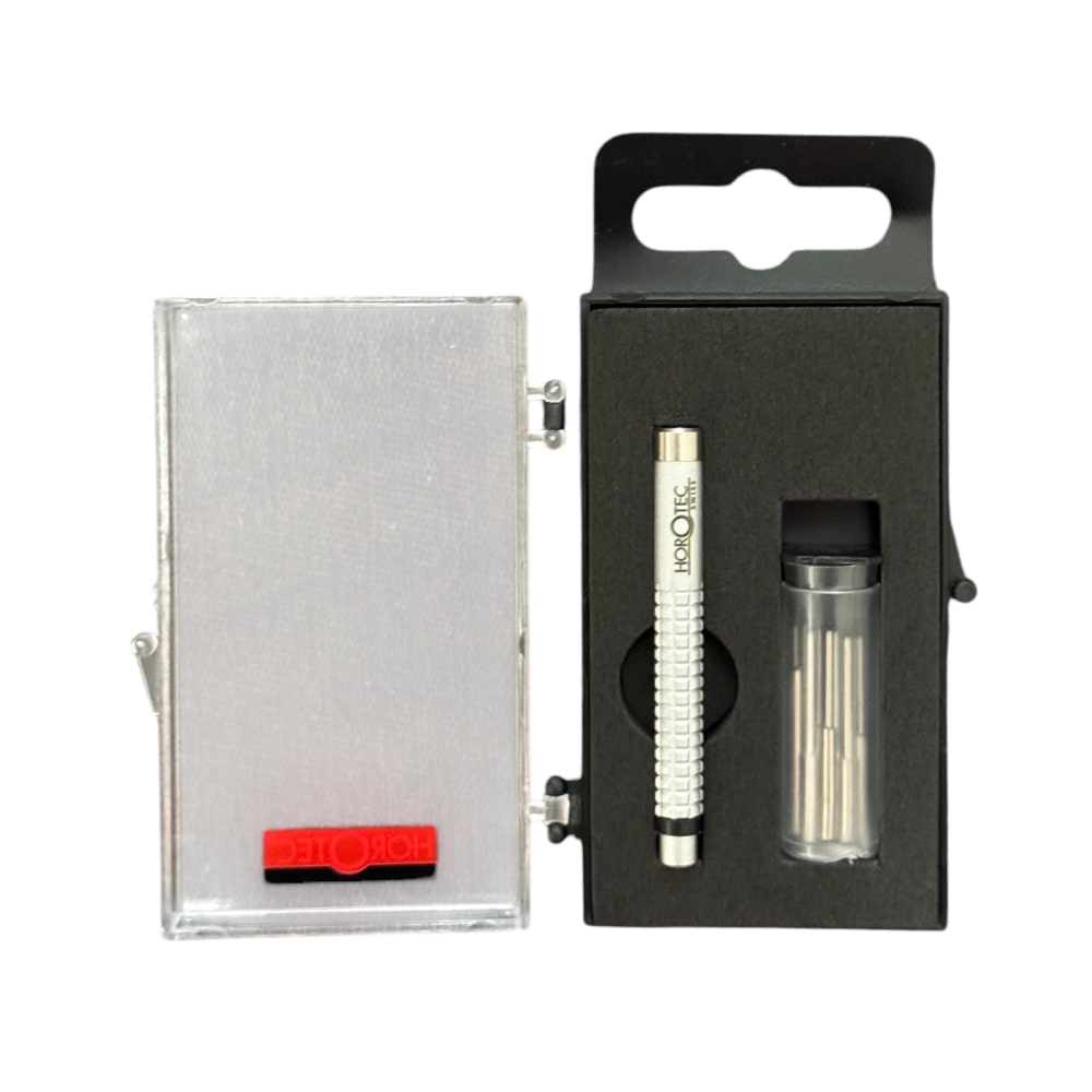 Horotec MSA10.533 pin punch bracelet tool with steel anvil, set of 11 pin punches - Image 2