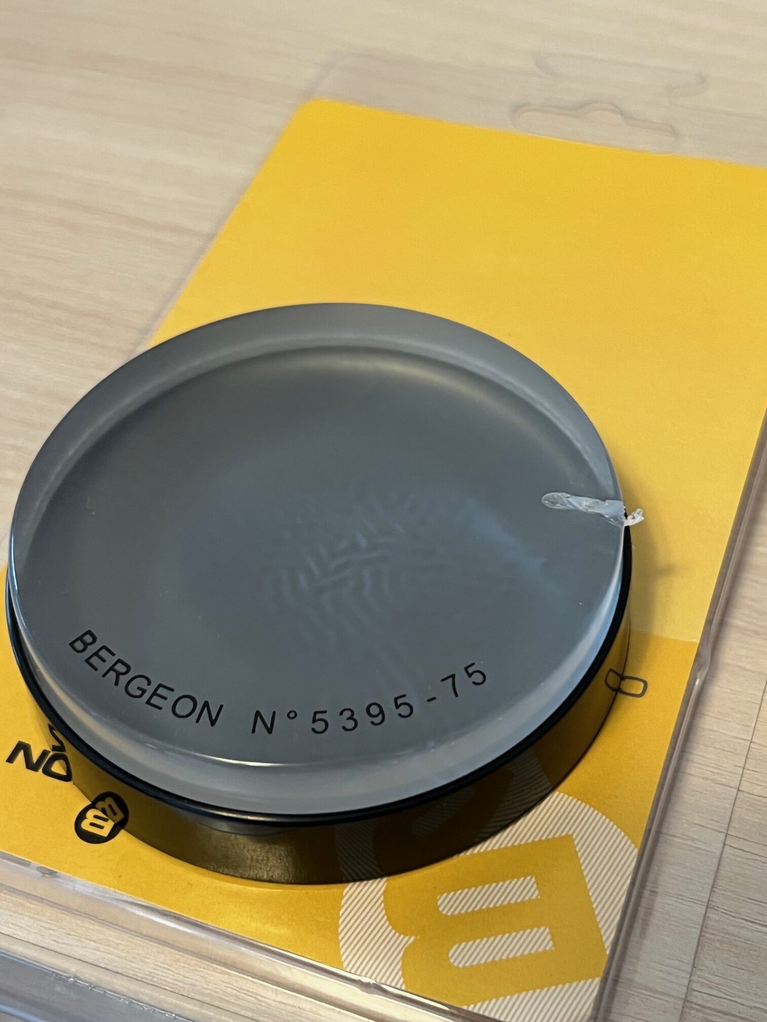 SMALL DAMAGE: Bergeon 5395-75 soft gel casing cushion transparent 75 mm – SEE PHOTOS - Image 2