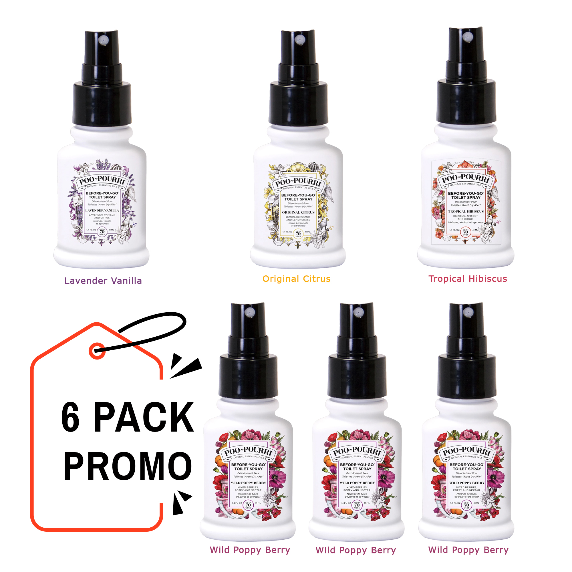 Poo-Pourri Toilet Spray Bundle - 6 Pack Variety - Image 5