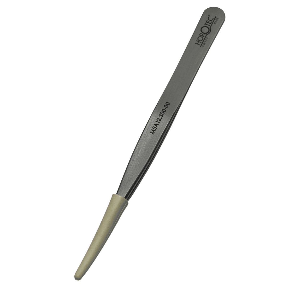 Horotec MSA12.300-00 Thick Tweezers Flat Tips Geneva Shape 120mm Carbon Steel - Image 7